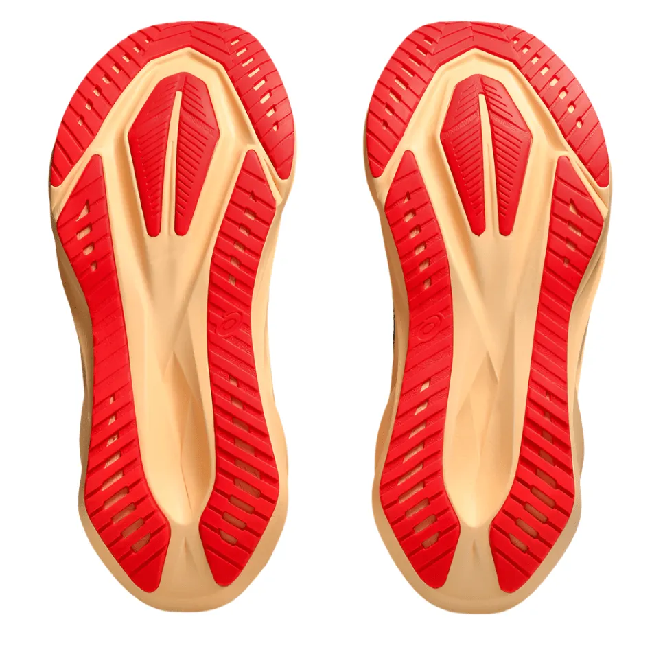 ASICS Men's NOVABLAST 5 Running Shoes in Midnight/Orange Glow AW25 Cushioned Footbed Design-led concept