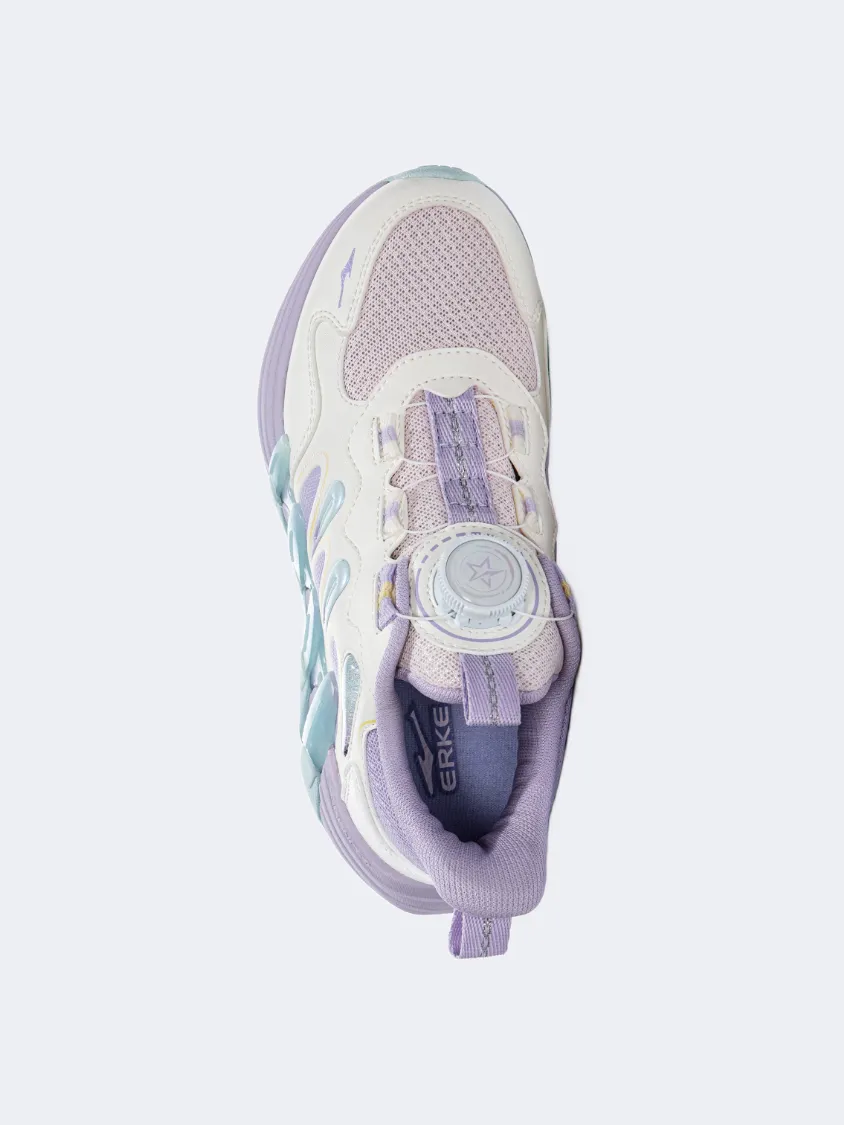 Matte Edge Swim Ready Erke Gs-Girls Running Shoes Light White/Thistle