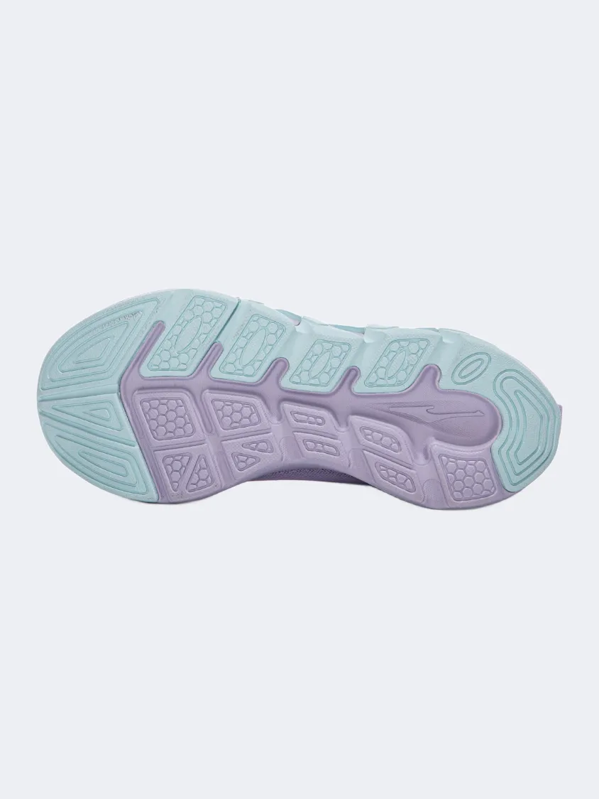 Erke Gs-Girls Running Shoes Light White/Thistle Freeze Proof Wet Grip