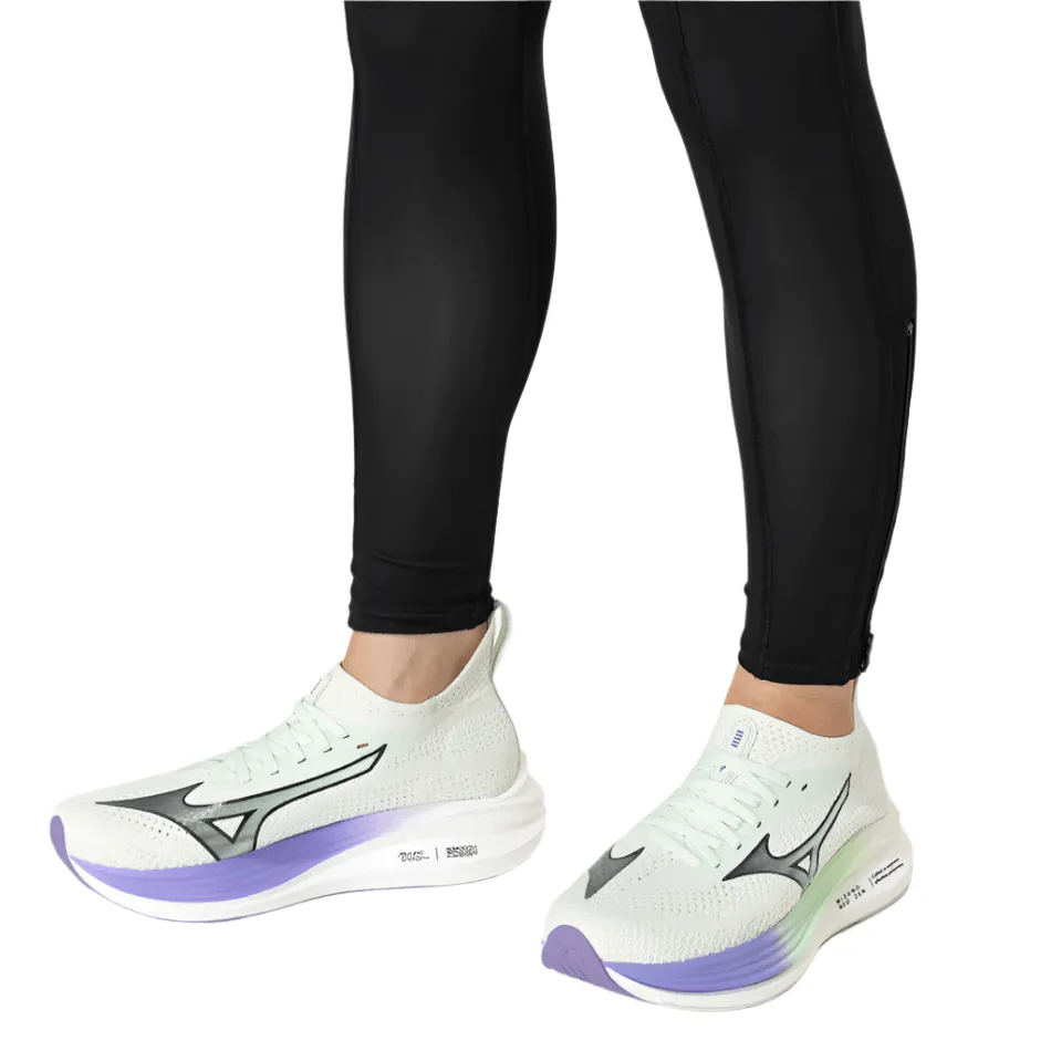 Mizuno Women's Neo Zen Running Shoes in Hint of Mint/India Ink/Paisley Purple SS25 leg strength
