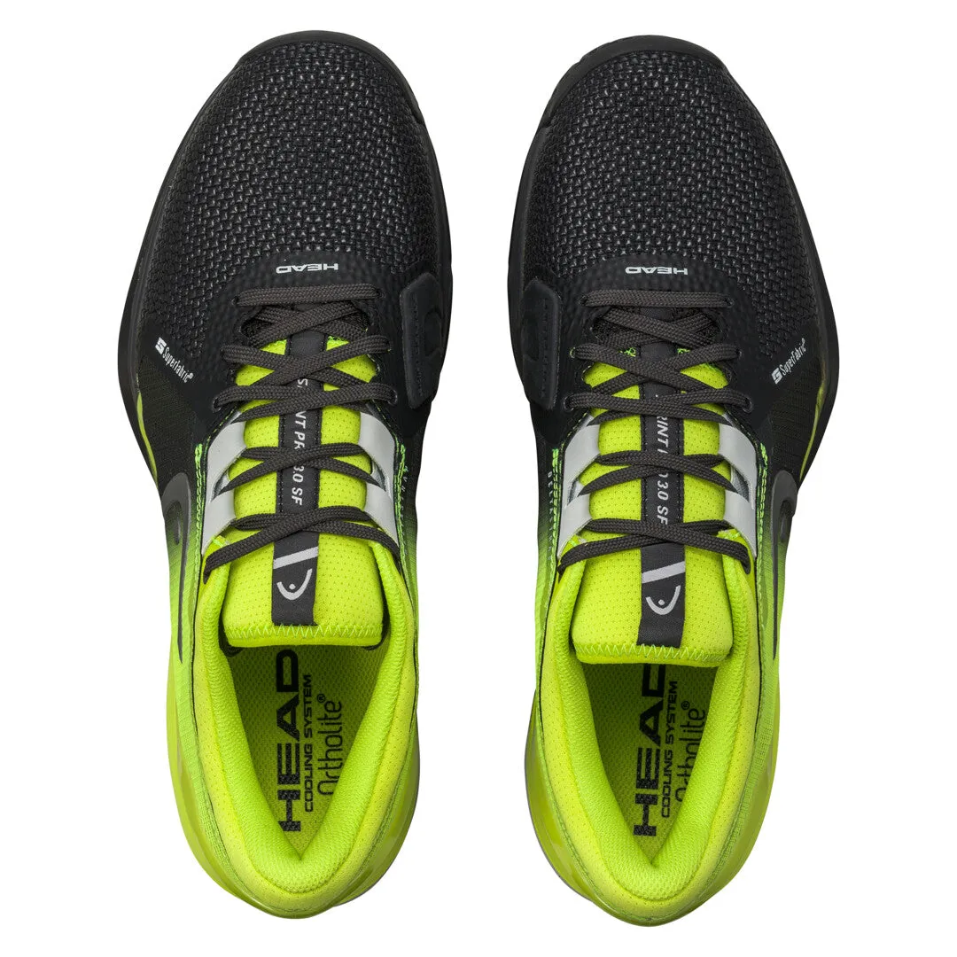 Head Sprint Pro 3.0 SF Tennis Shoes - Black/Lime All terrain Mobility Focus