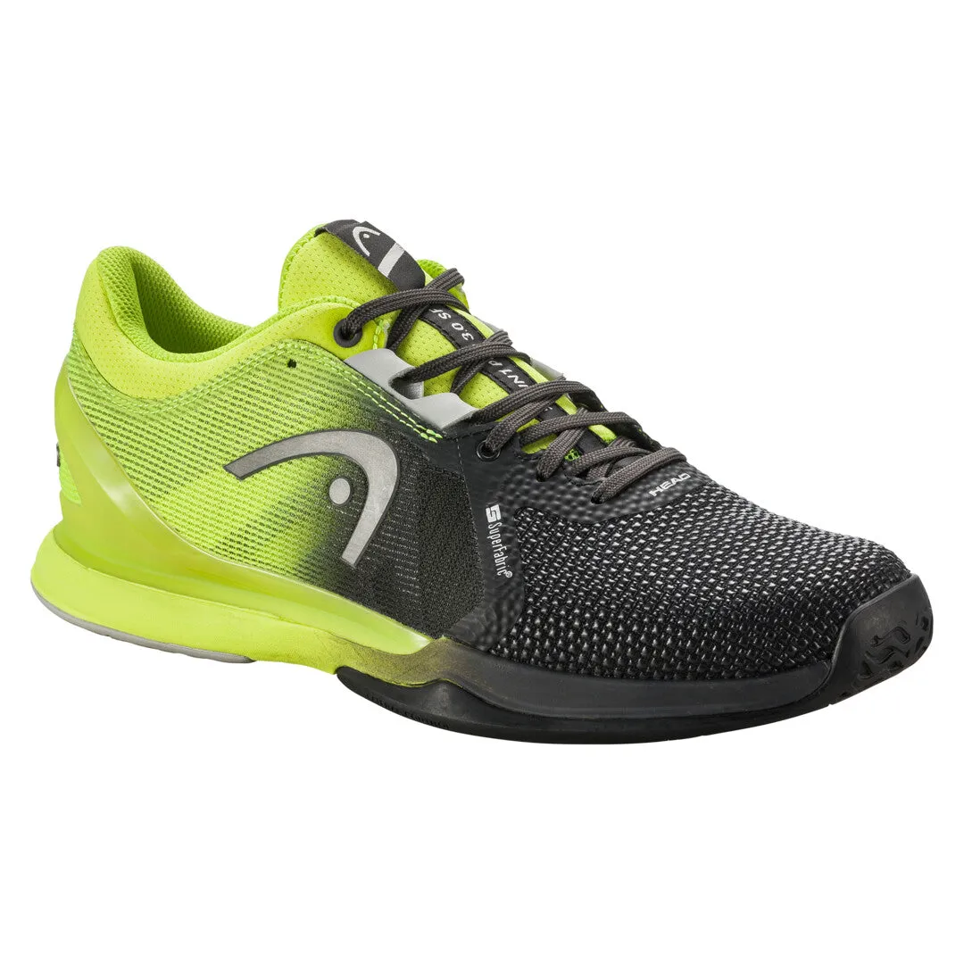 Comfortable Walk Head Sprint Pro 3.0 SF Tennis Shoes - Black/Lime