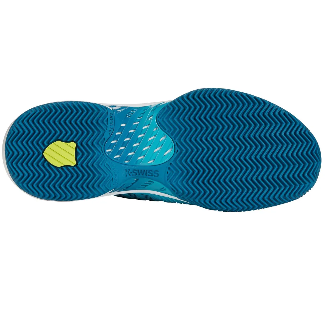 K Swiss Hypercourt Supreme HB Mens Tennis Shoes - Scuba Blue/Celestial/Brilliant White Smooth Walk Casual Design