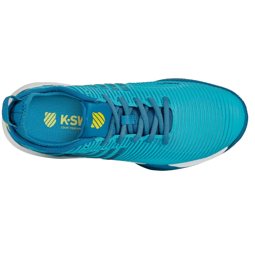 K Swiss Hypercourt Supreme HB Mens Tennis Shoes - Scuba Blue/Celestial/Brilliant White Quick lace