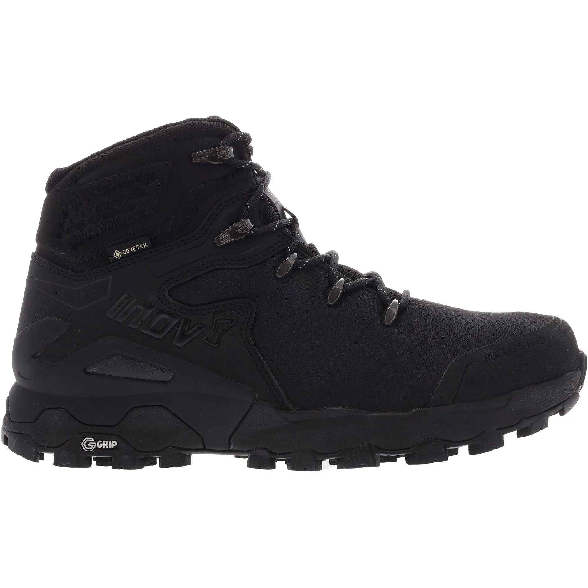 Endurance Hiking Anti-Slip Hiking Inov8 Roclite Pro G 400 GORE-TEX Womens Walking Boots - Black