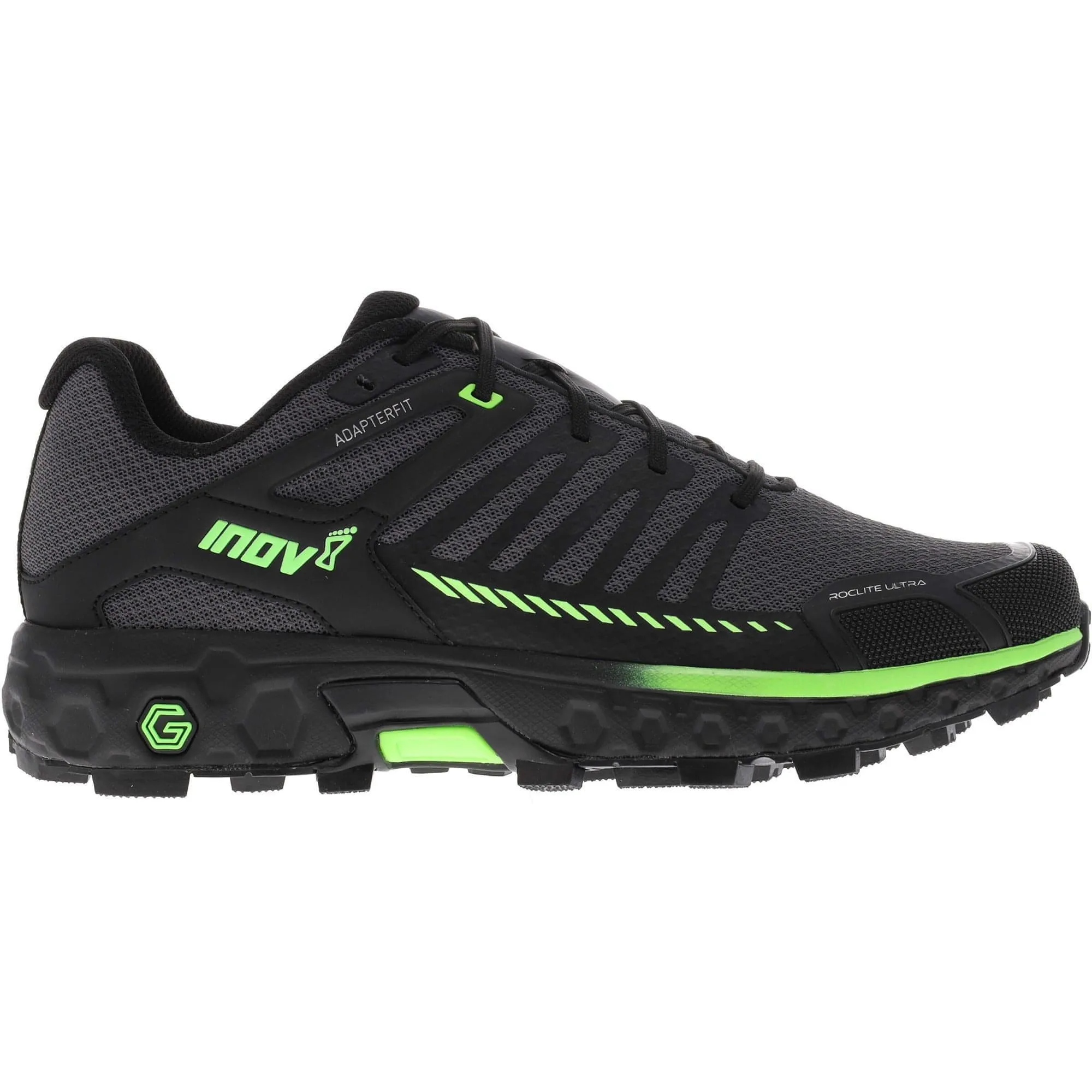 Inov8 Roclite Ultra G 320 Mens Trail Running Shoes - Black Shape memory foam increases long-term support