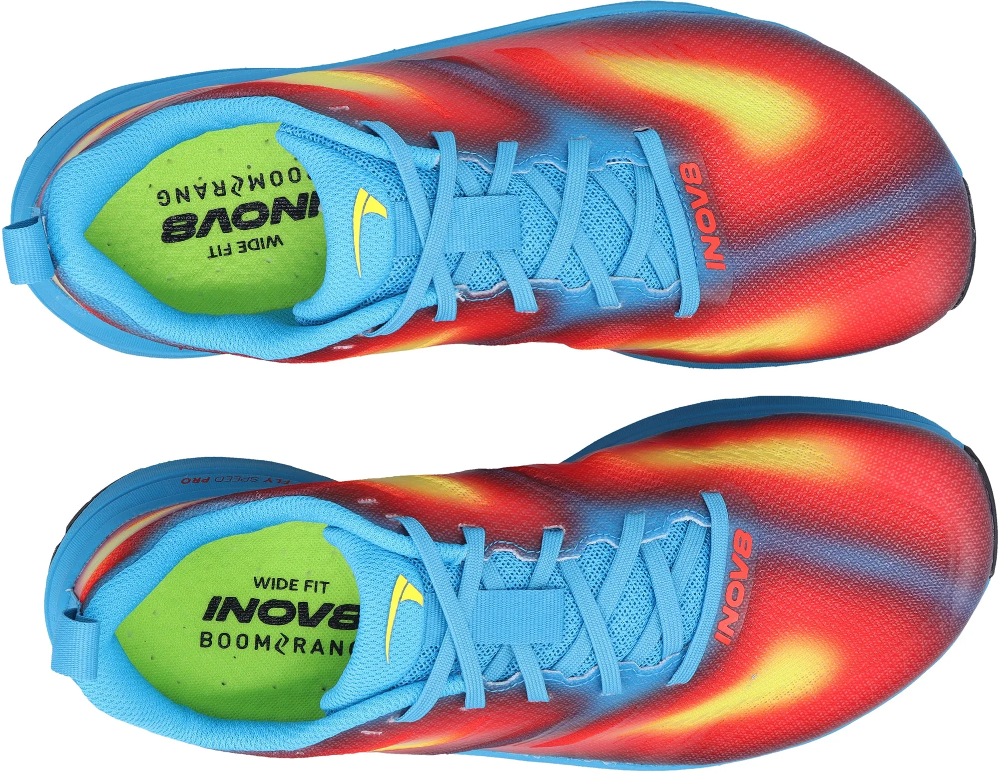 Inov8 TrailFly Max WIDE FIT Mens Trail Running Shoes - Blue Shaped to follow natural foot contours over time