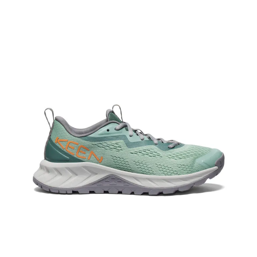 Women's Versacore Speed Shoe  |  Granite Green/Tangerine Outsole design minimizes slip risk on smooth floors