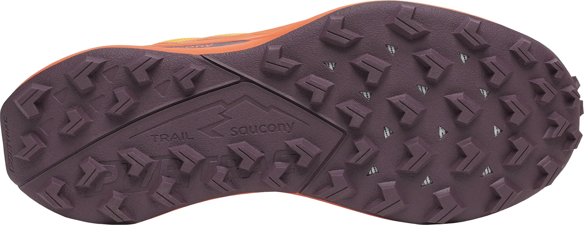 Comfort Grip Strength Build Saucony Peregrine 15 Mens Trail Running Shoes - Orange