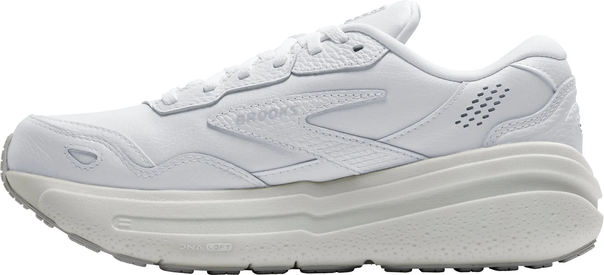 Backpacking Trail Heavy Impact Fit Brooks Ghost Max L Womens Walking Shoes - White