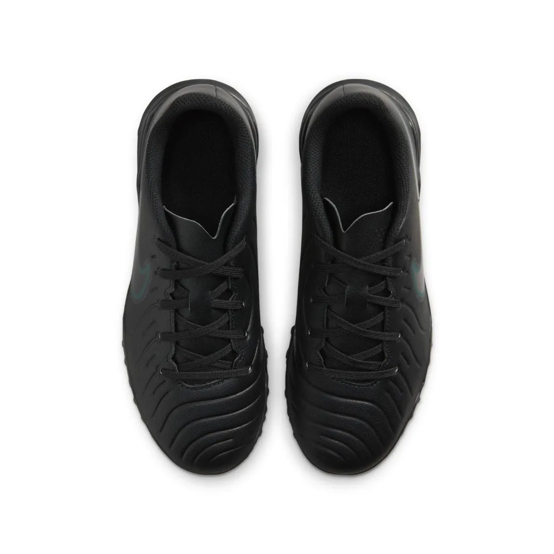 Jr. Tiempo Legend 10 Club (Turf) Soccer Shoes Bow-tie kids' shoes Gray