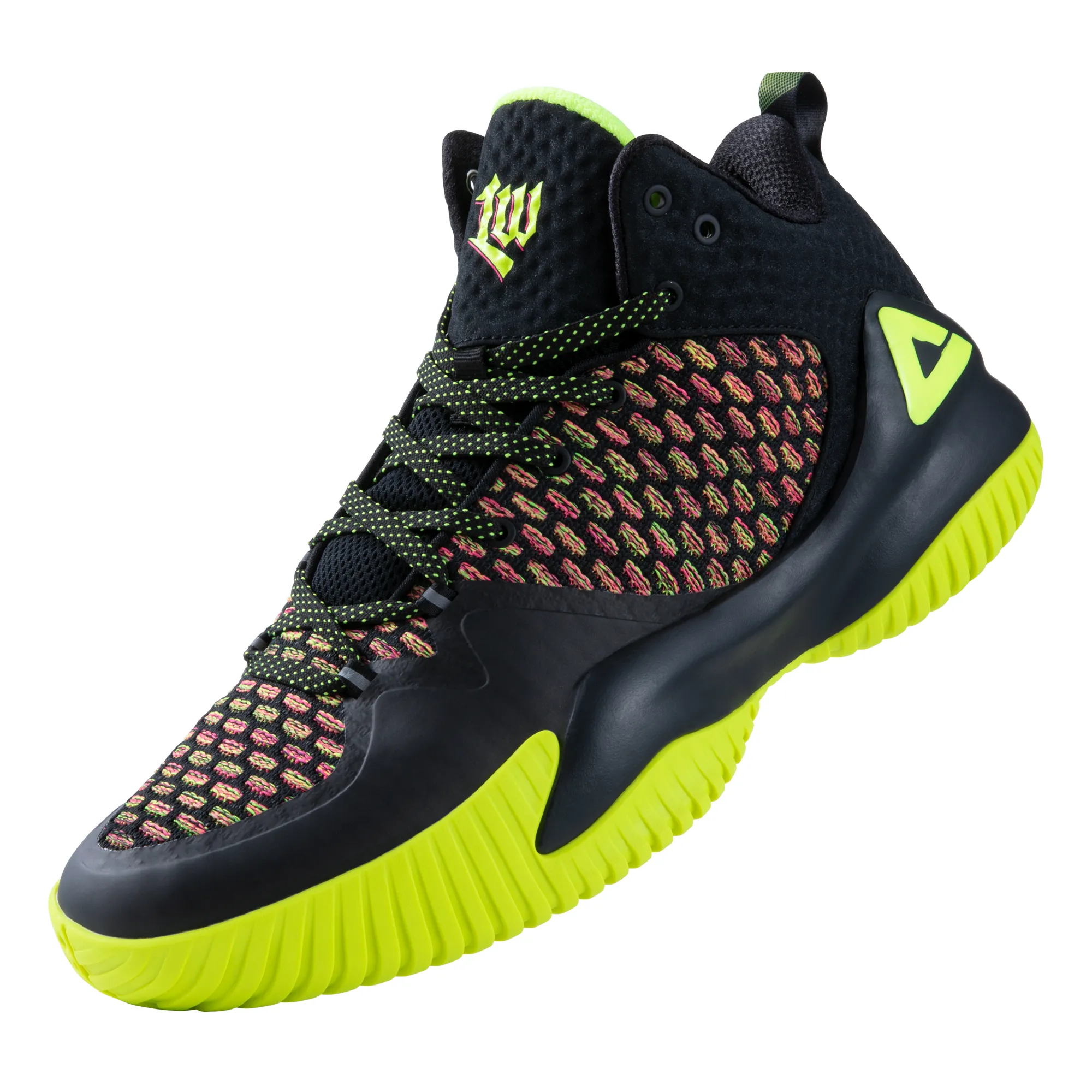 Engineered Lateral Cage Thermoplastic Hebral Unit PEAK Basketball Shoes Lou Williams Streetball Master  Fluorescent Yellow