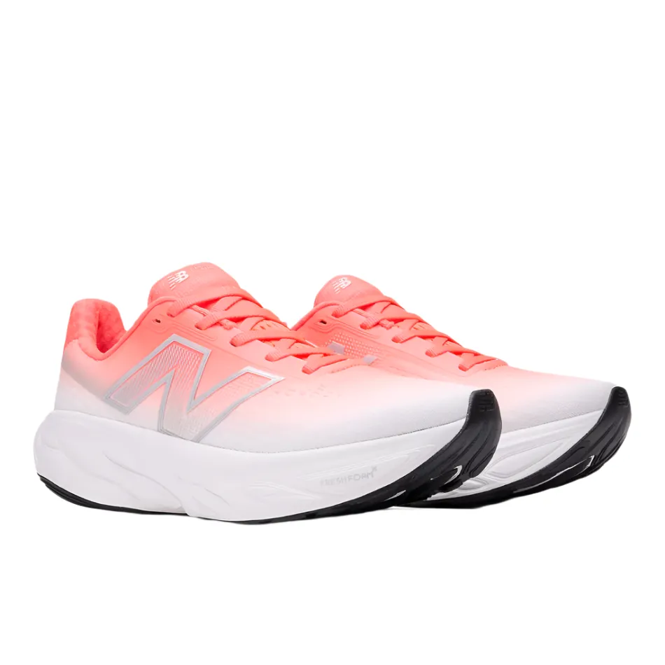 Fall Durable Fabric New Balance Women's 1080 v14 D Wide Fit Running Shoes in Urgent Red/Silver Metallic/Light Silver Metallic AW25