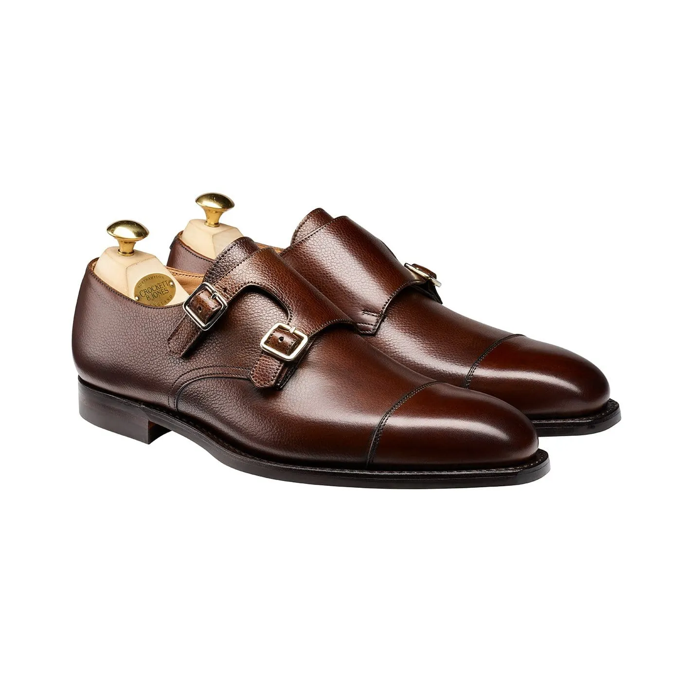 Italian Design Leather Upper Lowndes Dark Brown Pebble Grain