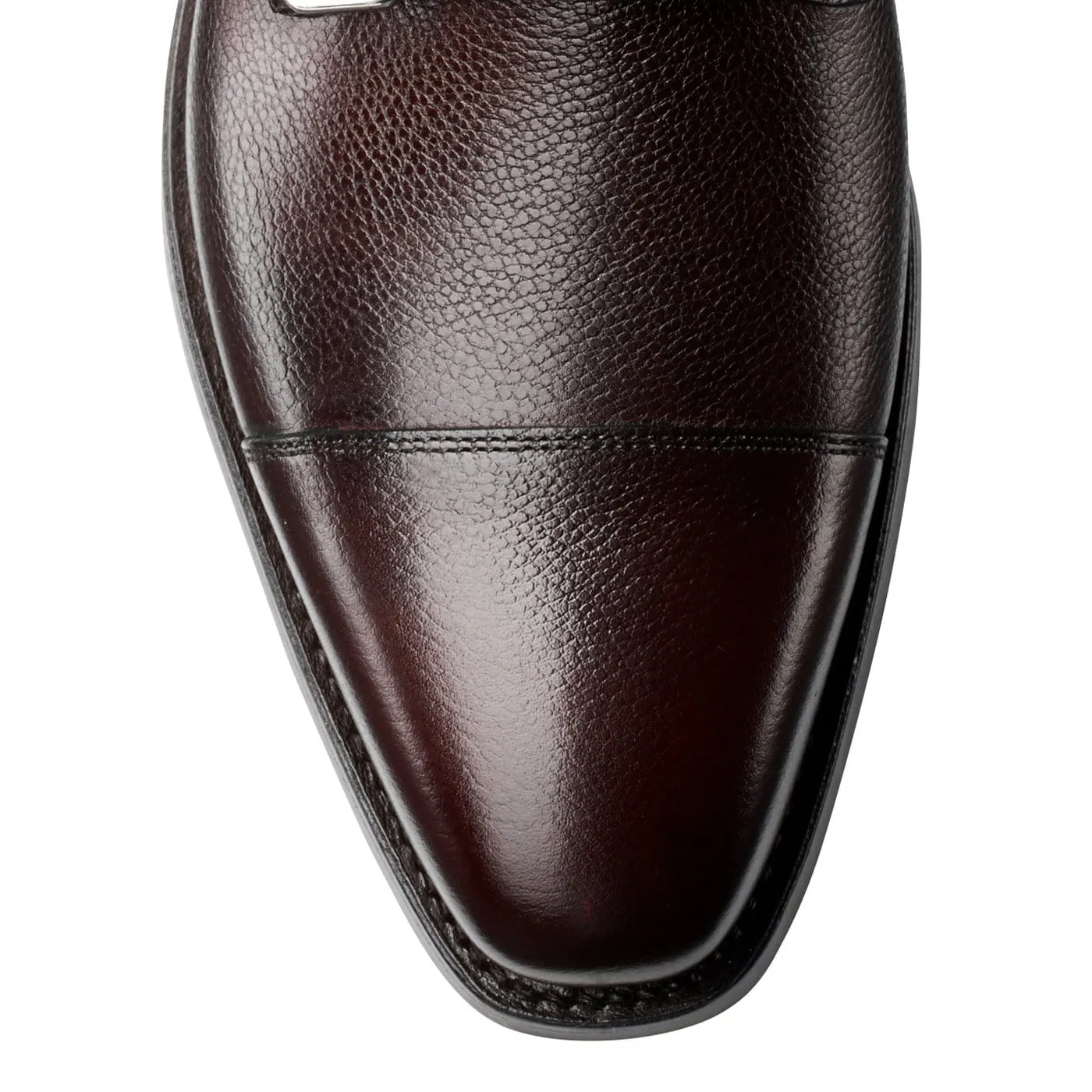 Lowndes Dark Brown Pebble Grain Slim Profile Self Boost
