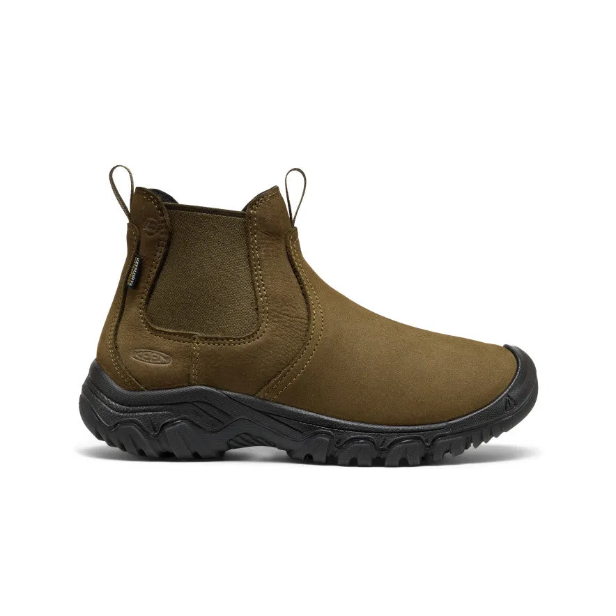 Women's Greta II Waterproof Chelsea  |  Dark Olive/Black Leather Touch
