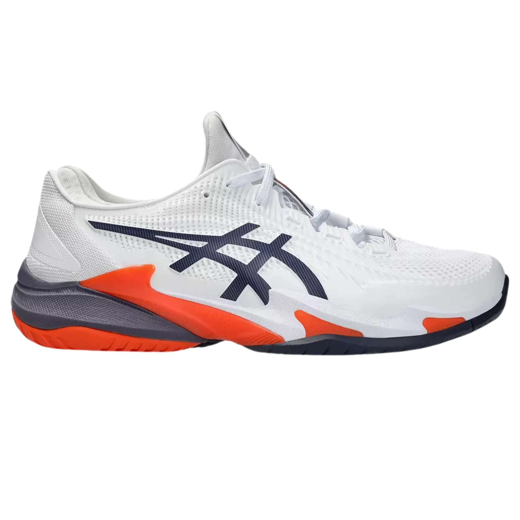 Water Resistant Asics Court FF 3 Mens  Tennis Shoes - White/Greyish Purple