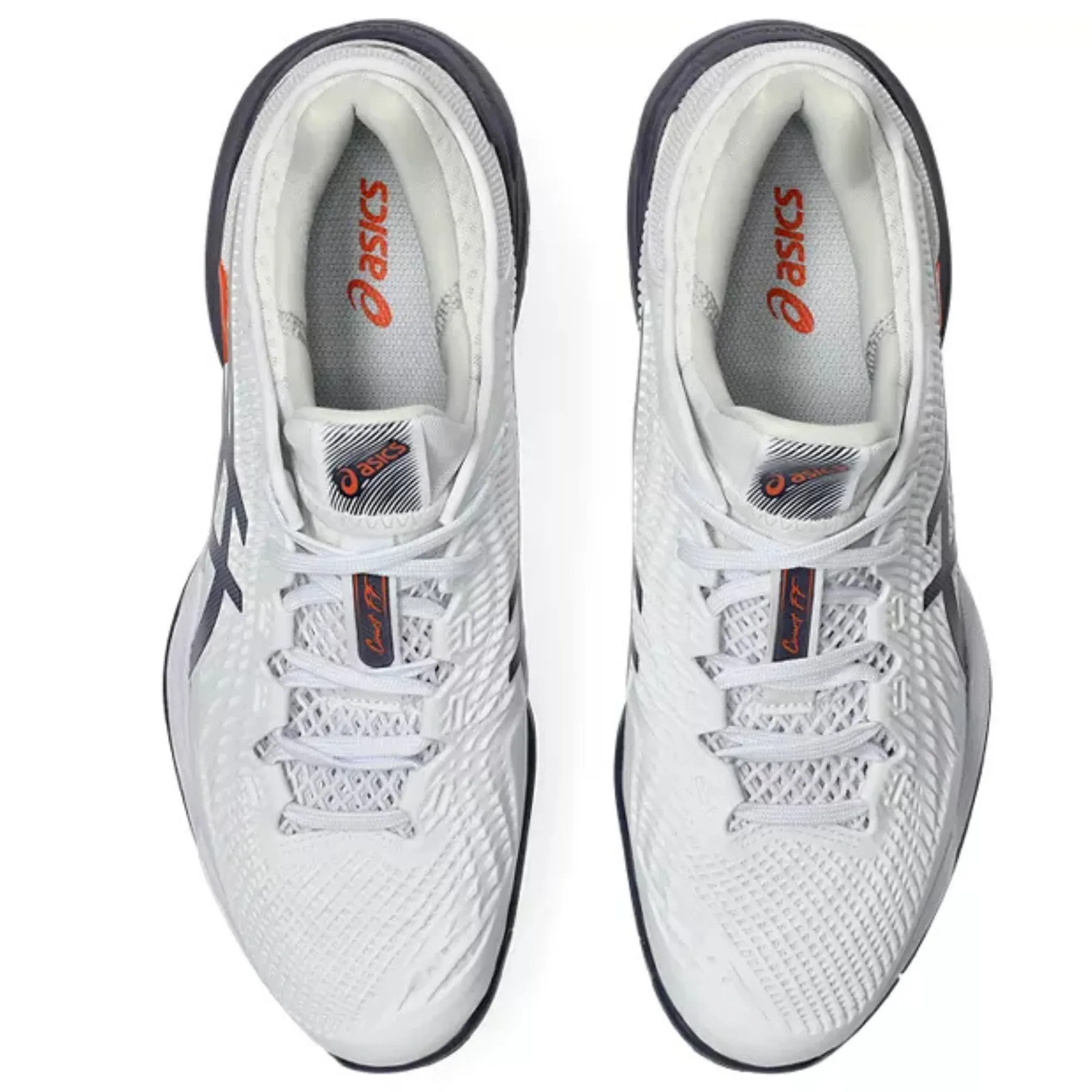 Responsive Feel Asics Court FF 3 Mens  Tennis Shoes - White/Greyish Purple