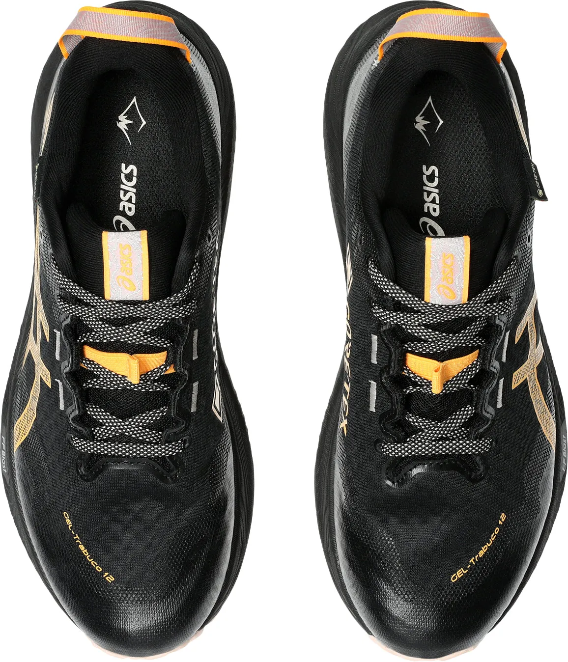Hook And Loop Asics Gel Trabuco 12 GORE-TEX Womens Trail Running Shoes - Black