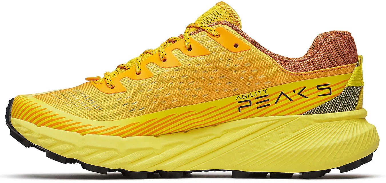 Merrell Agility Peak 5 Mens Trail Running Shoes - Orange Quick lacing Step Training