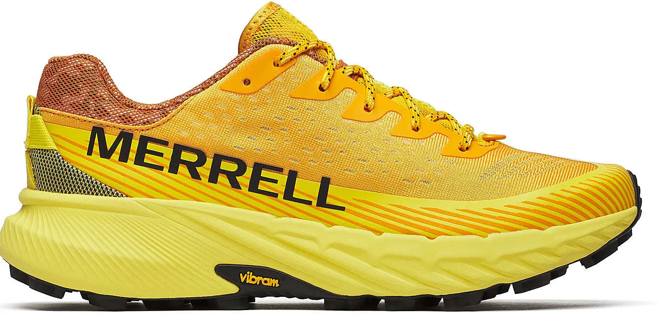 Walk Support Impact Ready Merrell Agility Peak 5 Mens Trail Running Shoes - Orange