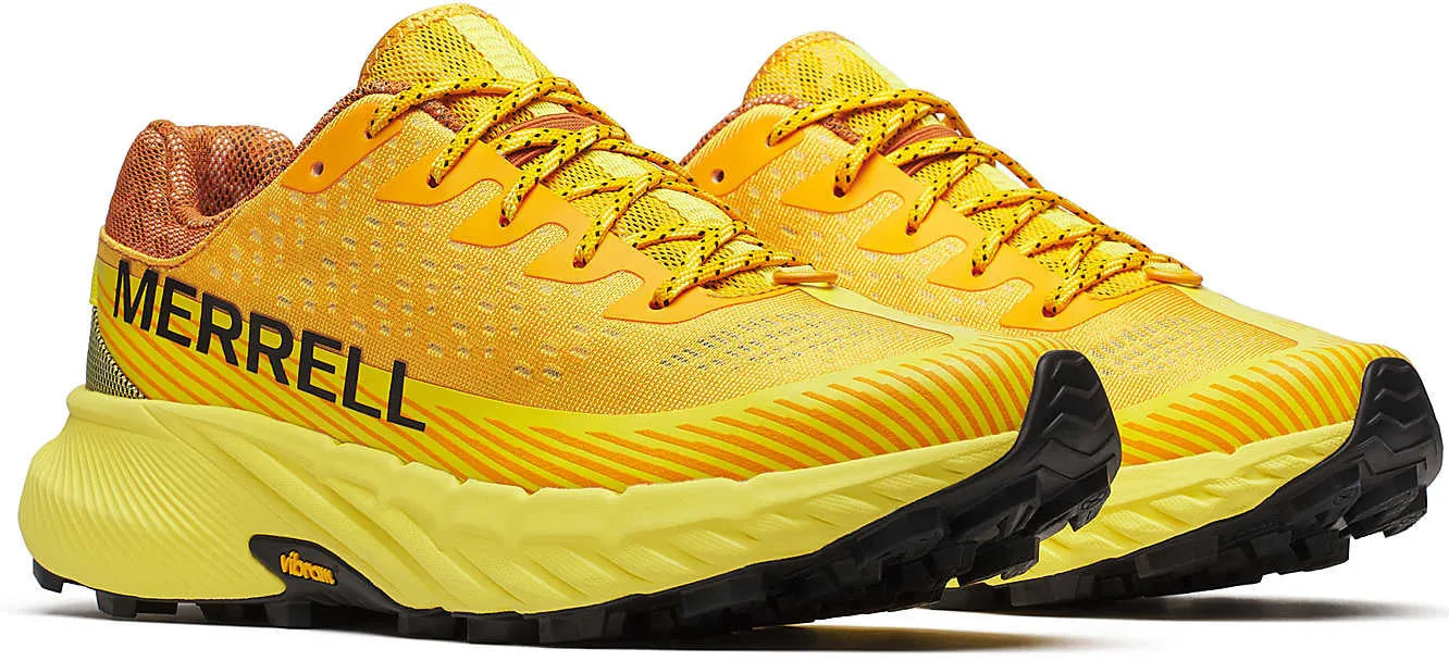 Merrell Agility Peak 5 Mens Trail Running Shoes - Orange Tight Closure