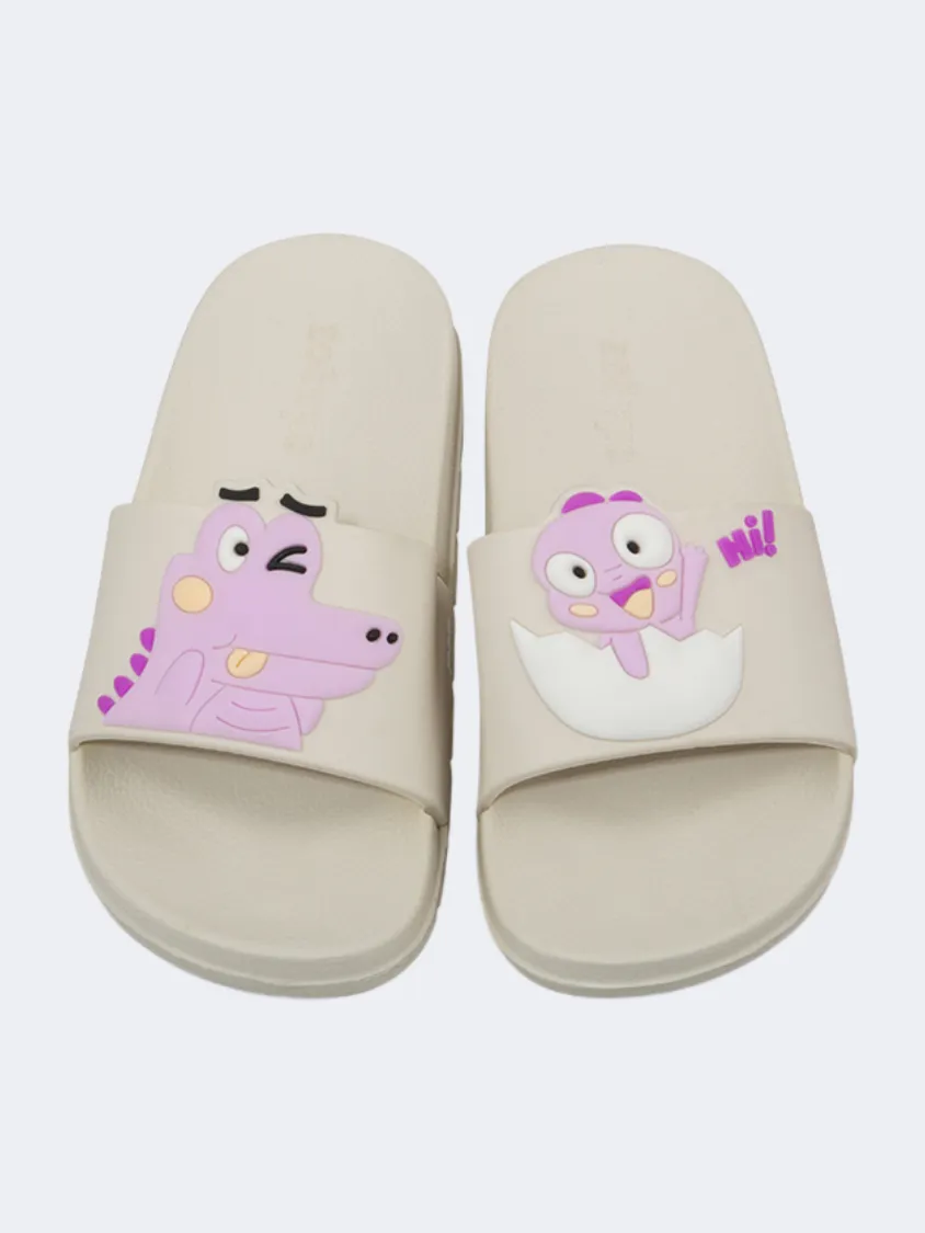 Oil And Gaz Casual Beach Kids Slide Light Purple Bold Tone