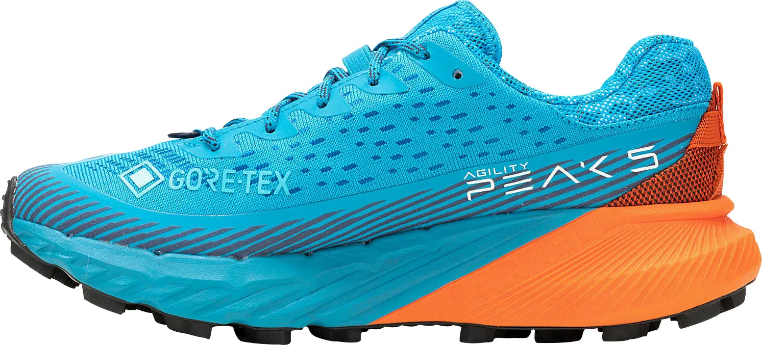 Merrell Agility Peak 5 GORE-TEX Womens Trail Running Shoes - Blue Walk Power