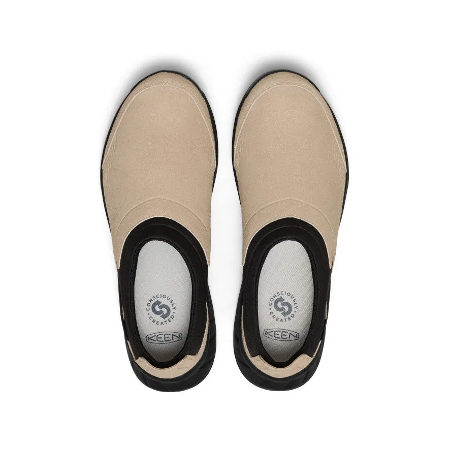 Men's TTS Moc Waterproof Sneaker  |  Safari/Black Comfort Walk Shiny Tone