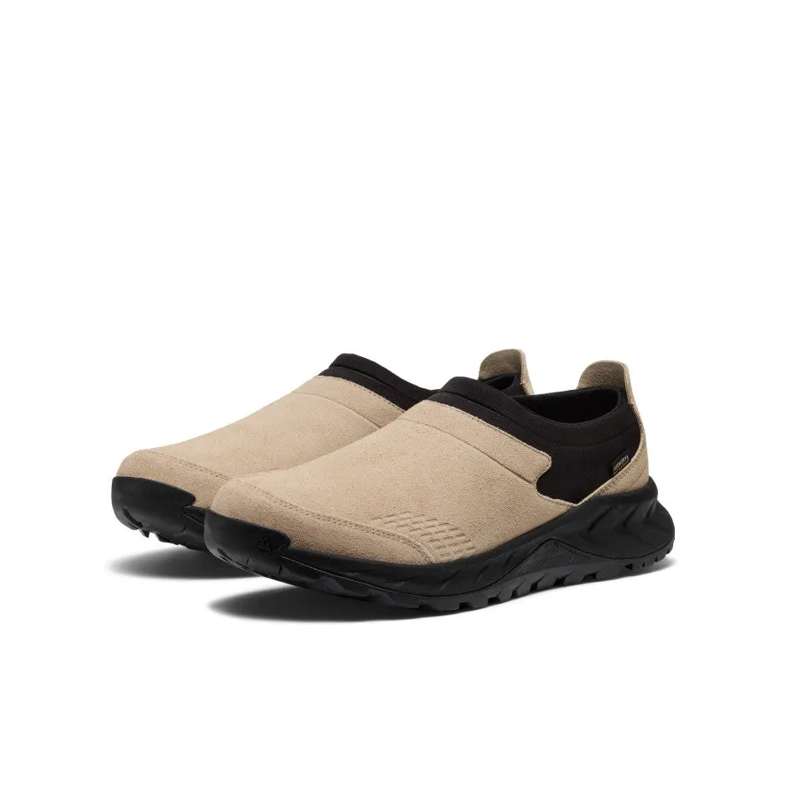 Fast Go Men's TTS Moc Waterproof Sneaker  |  Safari/Black