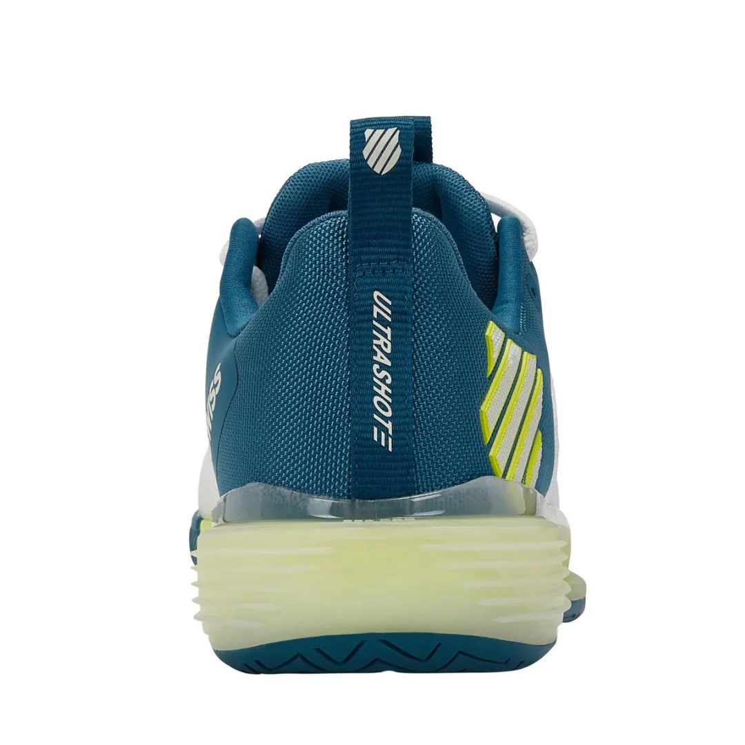 K Swiss Ultrashot 3 AC Men Tennis Shoes - White/Celestial/Primrose Supportive