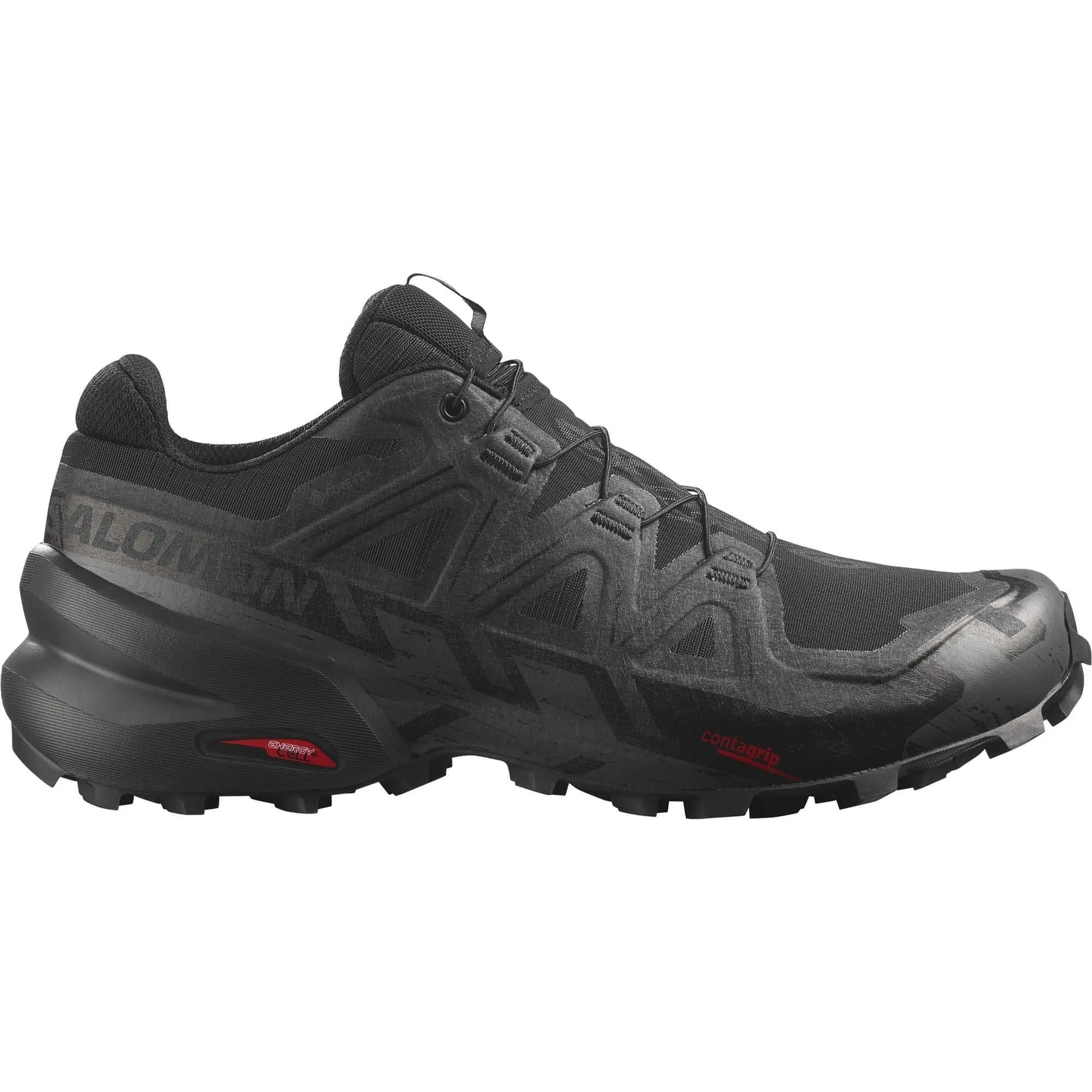 Salomon Speedcross 6 GORE-TEX Mens Trail Running Shoes - Black Daily Active Pliable enough to support quick starts and stops
