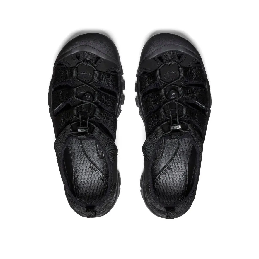 Moisture wicking Eva Midsole Men's Newport H2 Sandal  |  Triple Black