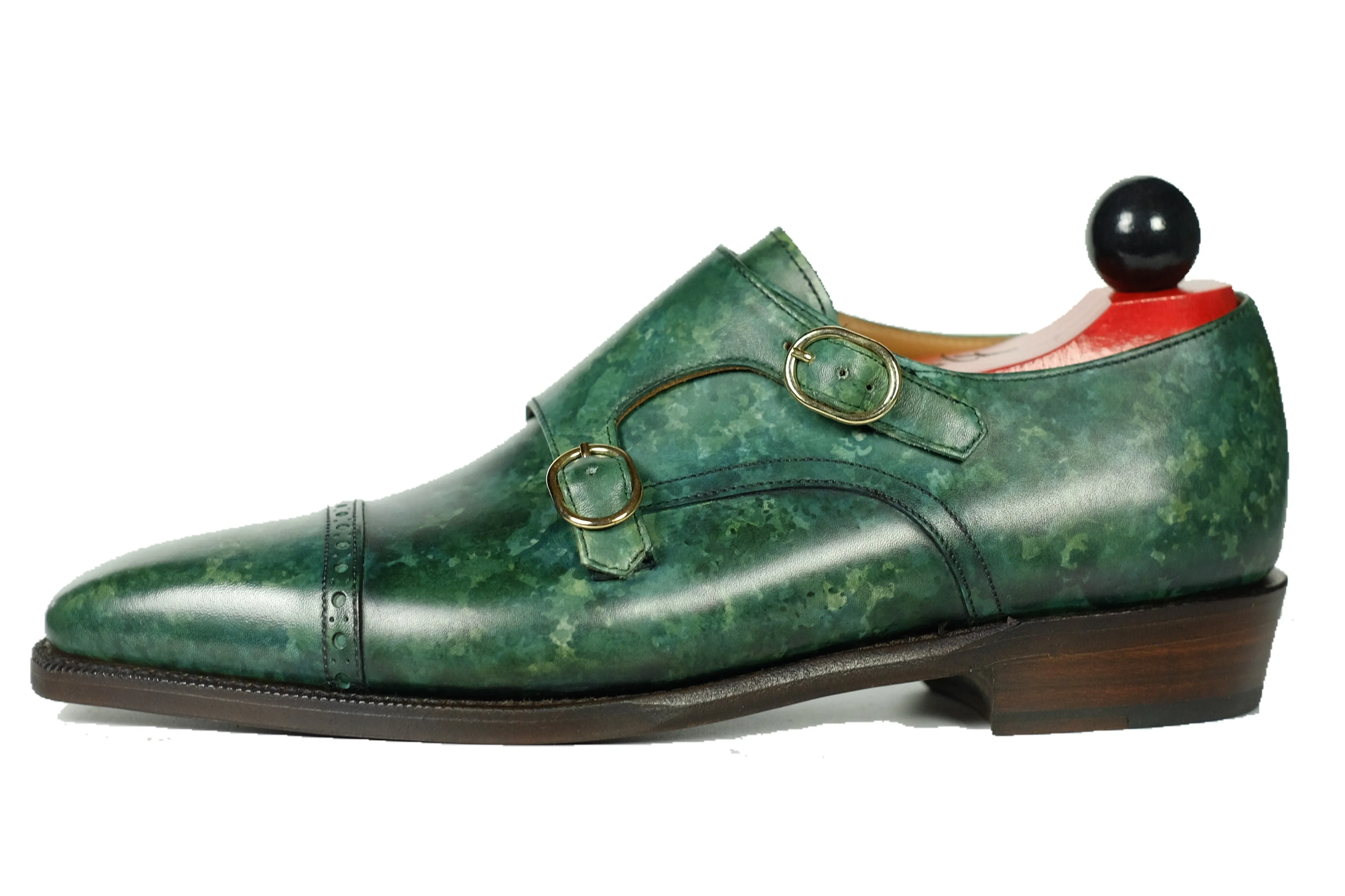 Woodland - Forest Green Marble Patina Timeless Footwear Earth Tone