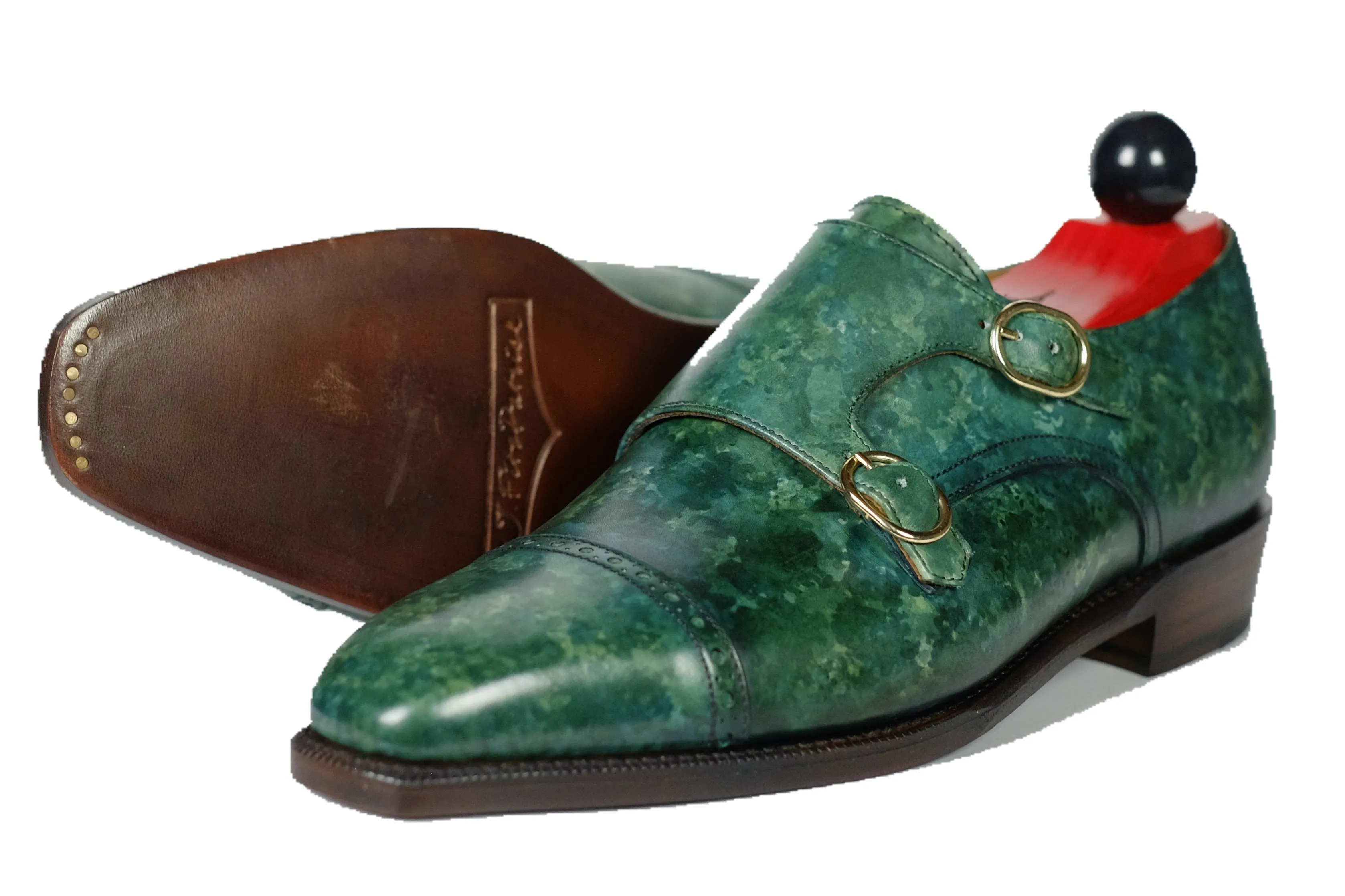 Woodland - Forest Green Marble Patina Gala Reception Prestige Shade
