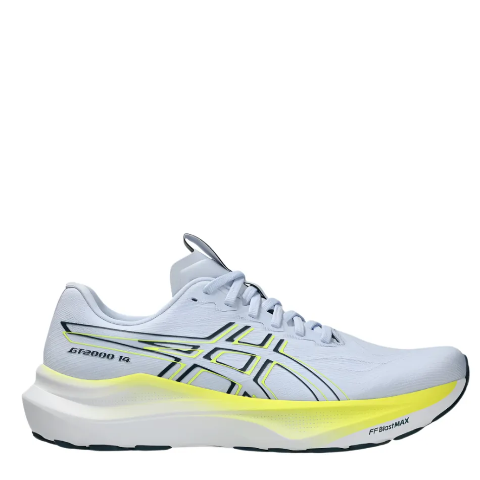 ASICS Men's GT-2000 v14 Running Shoes in Blue Fade/Tranquil Teal AW25 bounce - return - energy shoes