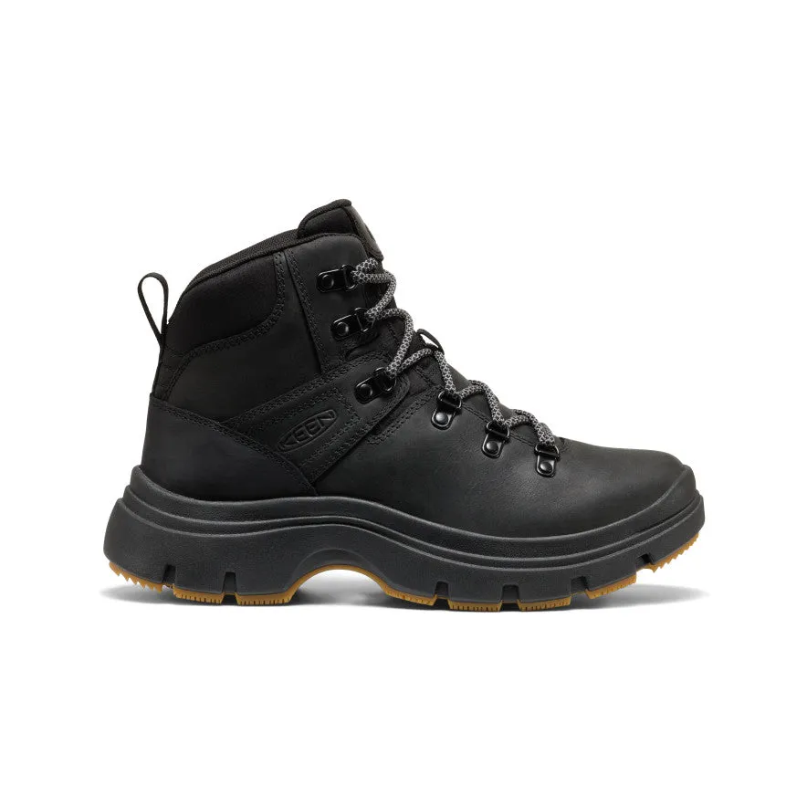 Women's Kosa Leather Boot  |  Black Deep Shade Silver Shine