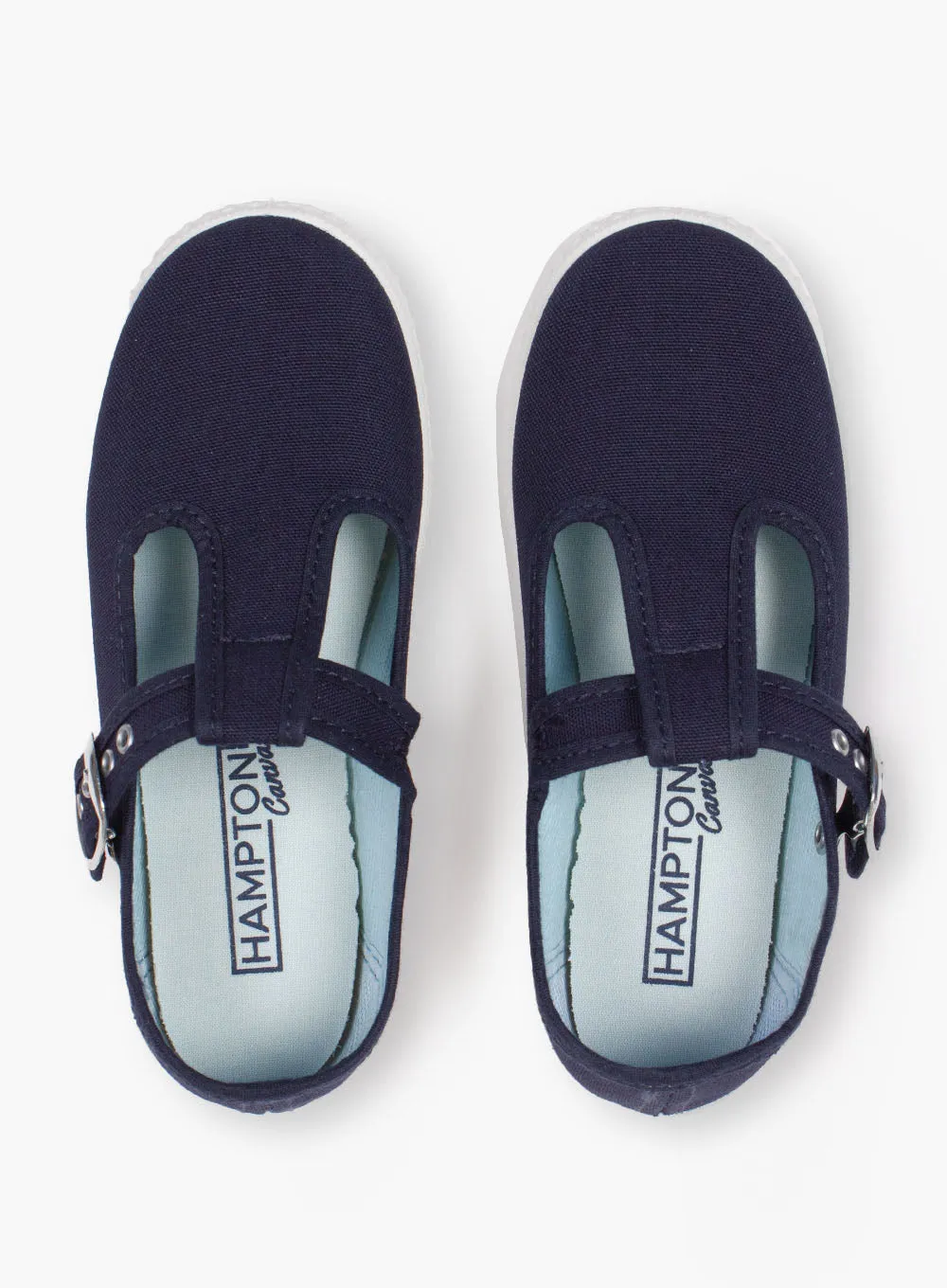 Hampton Canvas Nantucket Shoes in Navy Cushioned Feel