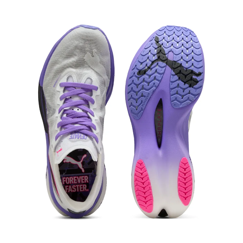 moisture - wicking - design shoes PUMA Women's Deviate NITRO Elite 3 DIGITOKYO Running Shoes in PUMA White/Dark Amethyst AW25