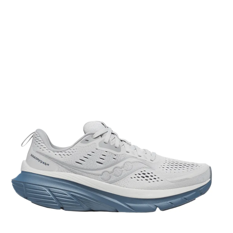 Secure Lock Saucony Men's Guide 18 Running Shoes in Fossil/Dusk AW25