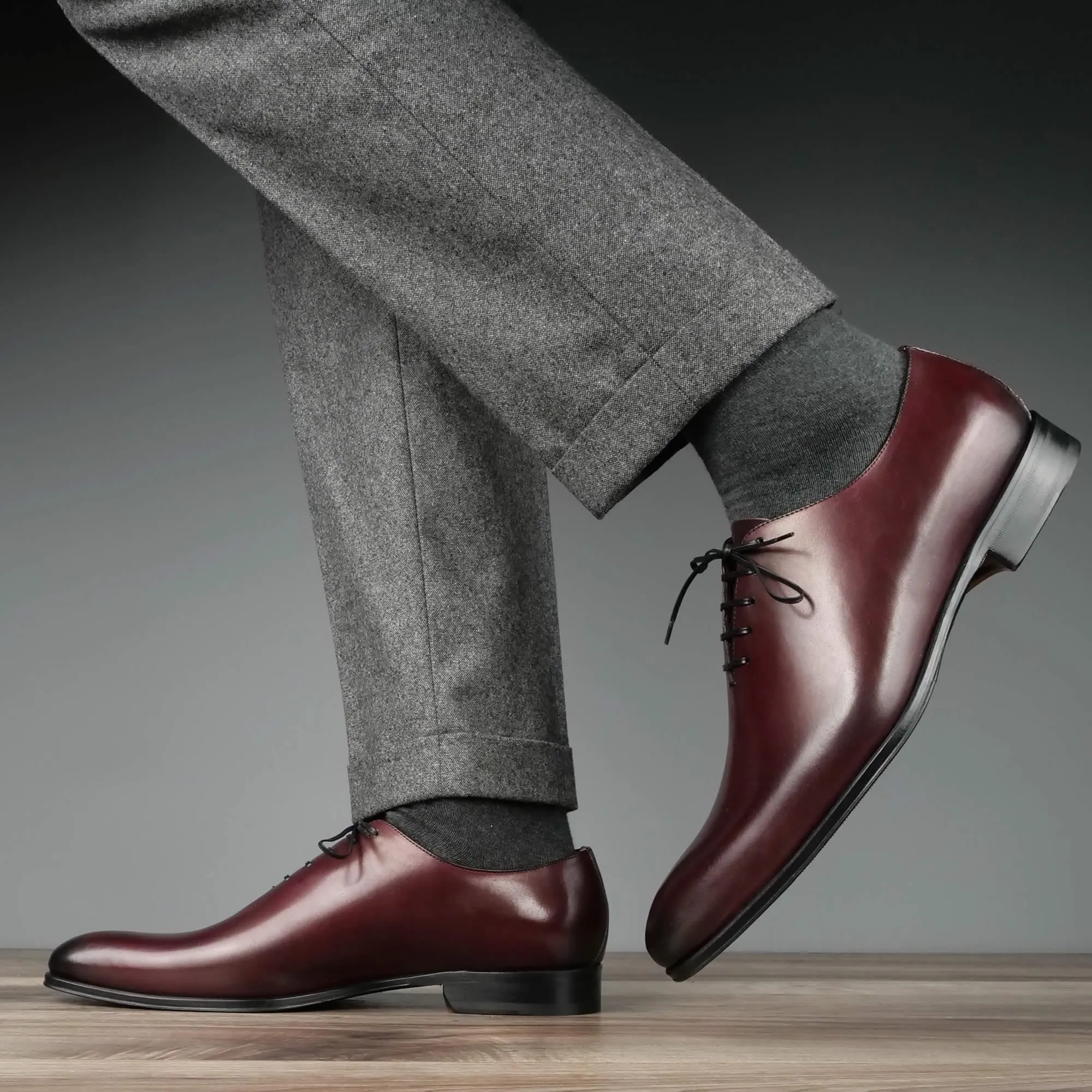 Chic Walk Durable Performance Benson Wholecut Oxford Oxblood