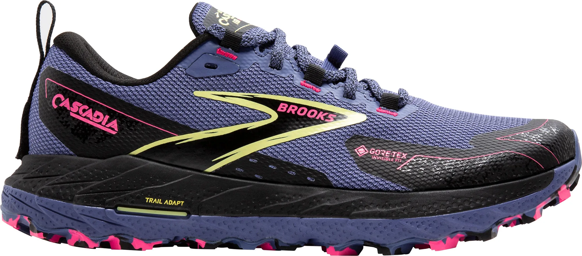 Brooks Cascadia 18 GORE-TEX Womens Trail Running Shoes - Blue Ground Control Agile Sole