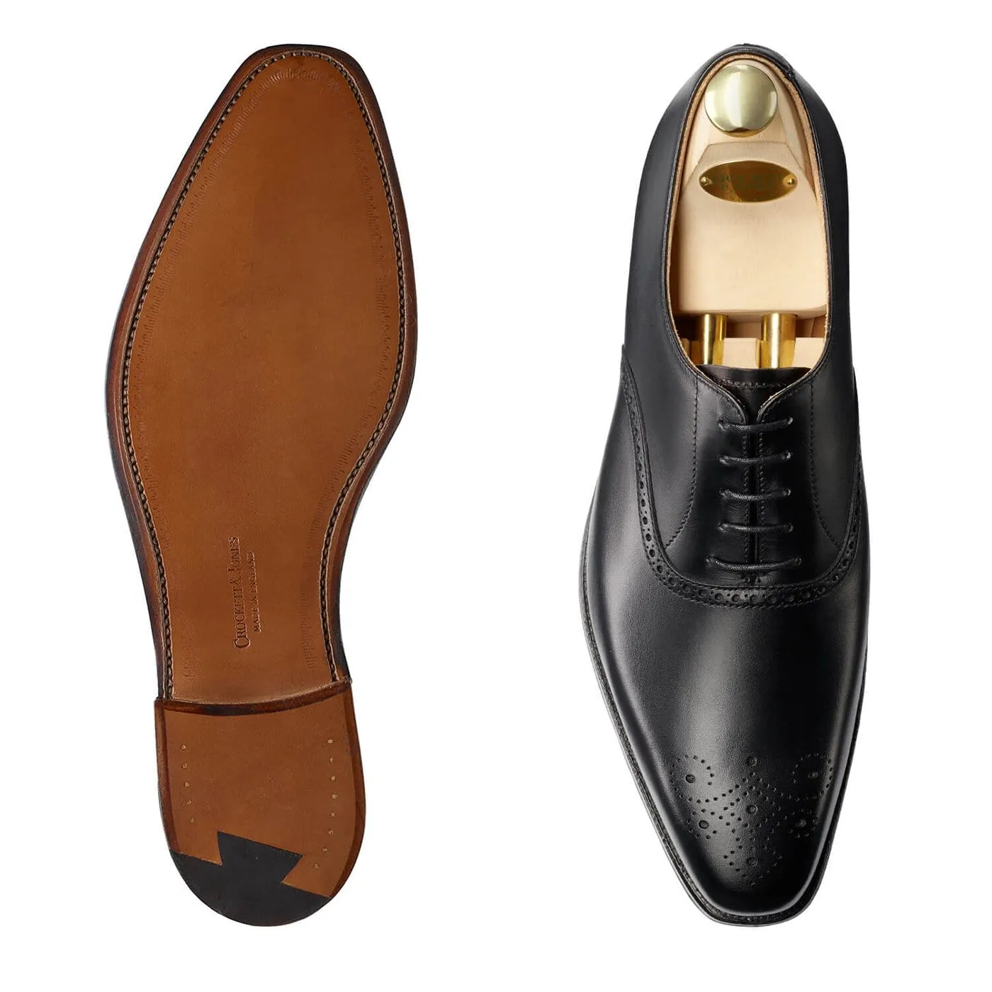 Edgware Black Calf Smooth Soles Minimalist Fit