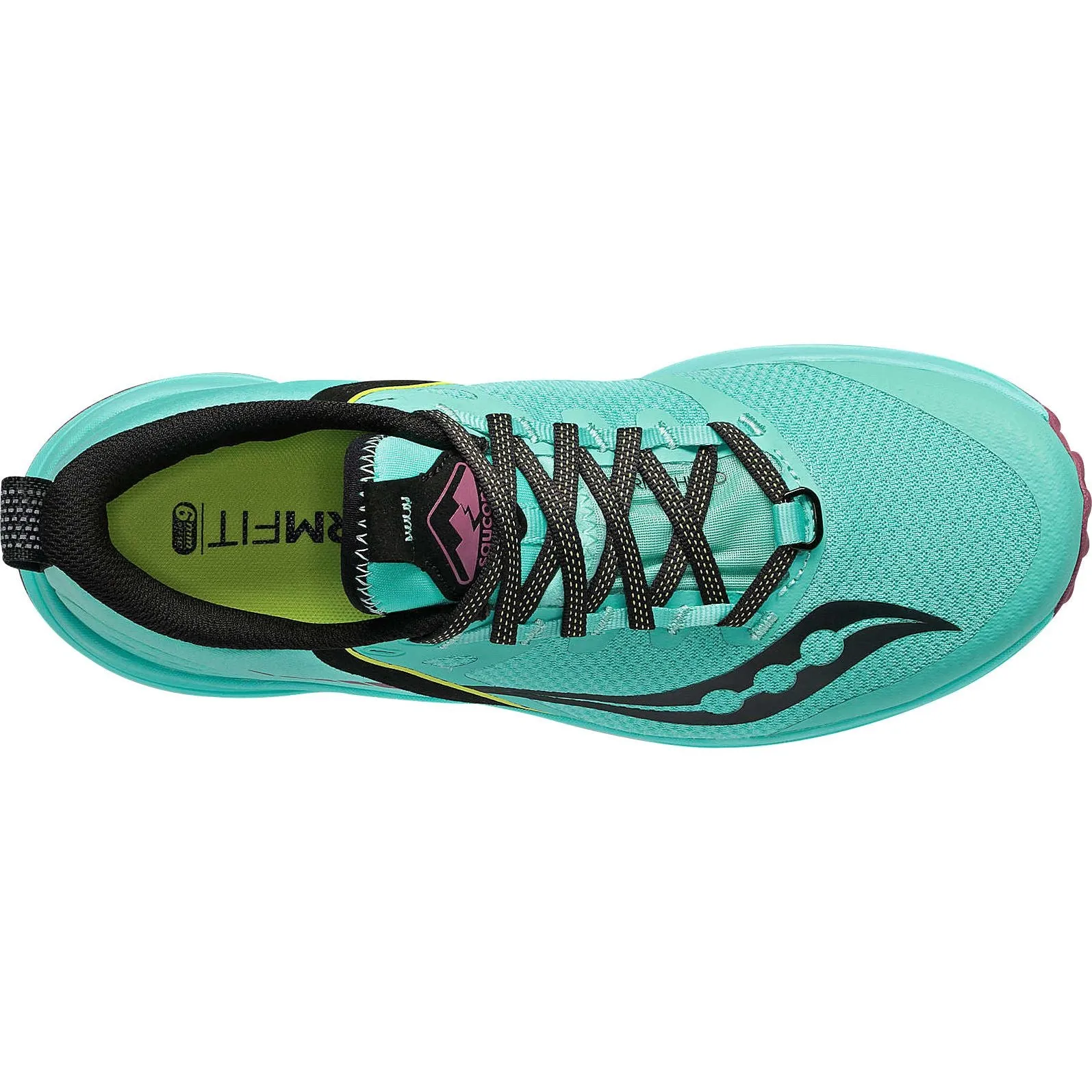 Lace Up Design Saucony Xodus Ultra Womens Trail Running Shoes - Green