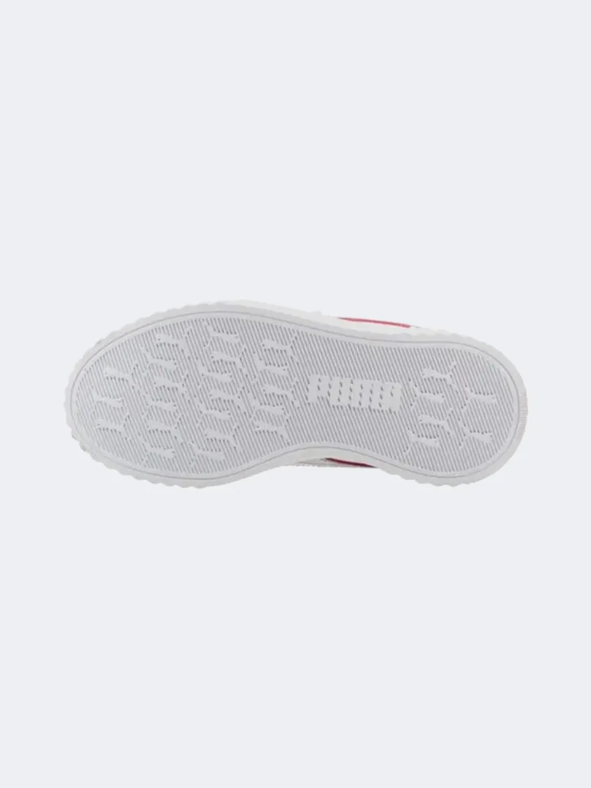 Puma Carina 3 Space Belle V Girls Lifestyle Shoes White/Pink High Quality