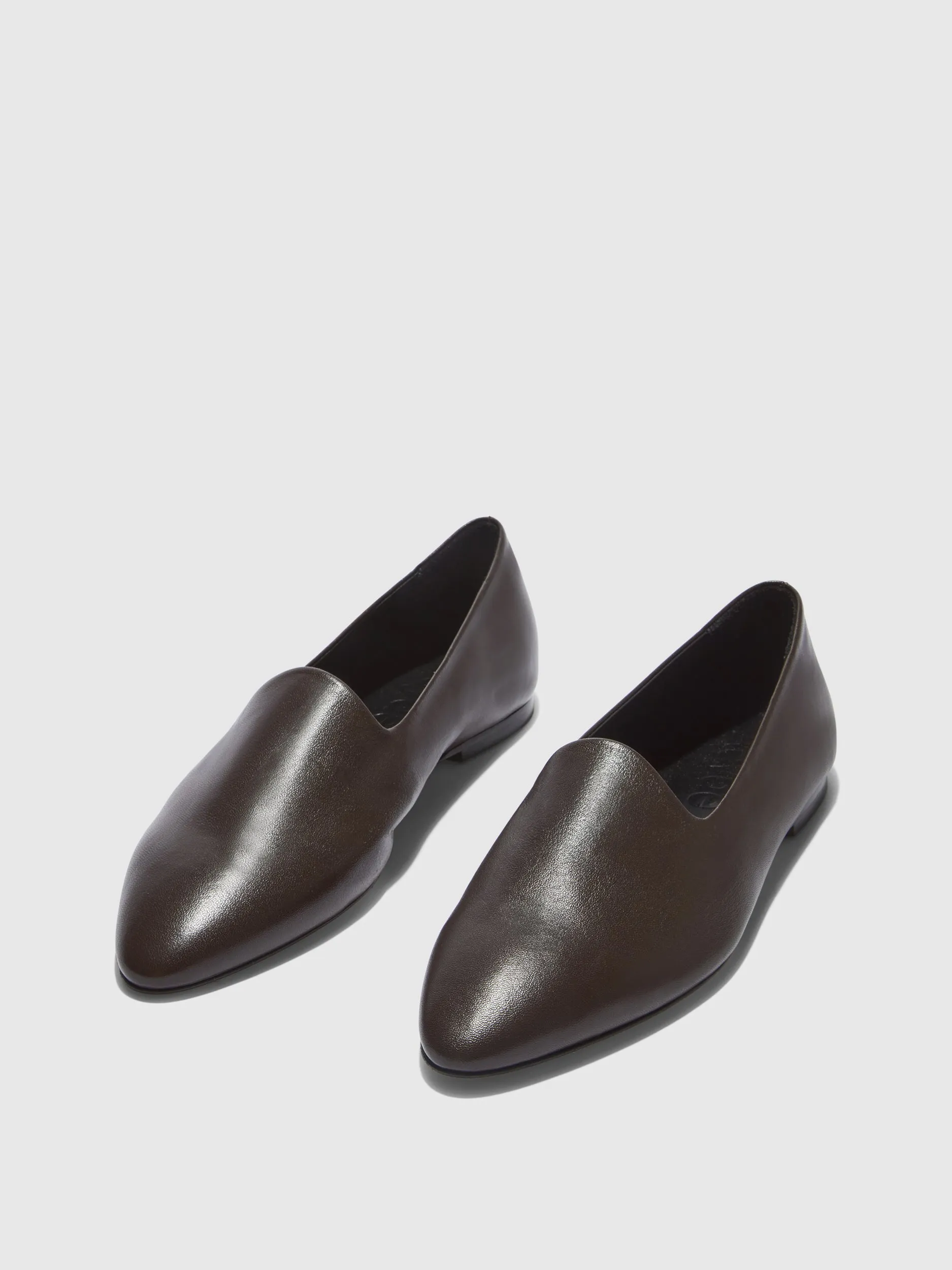 Soft Hold Zipper Closure Vanna Almond-Toe Loafers