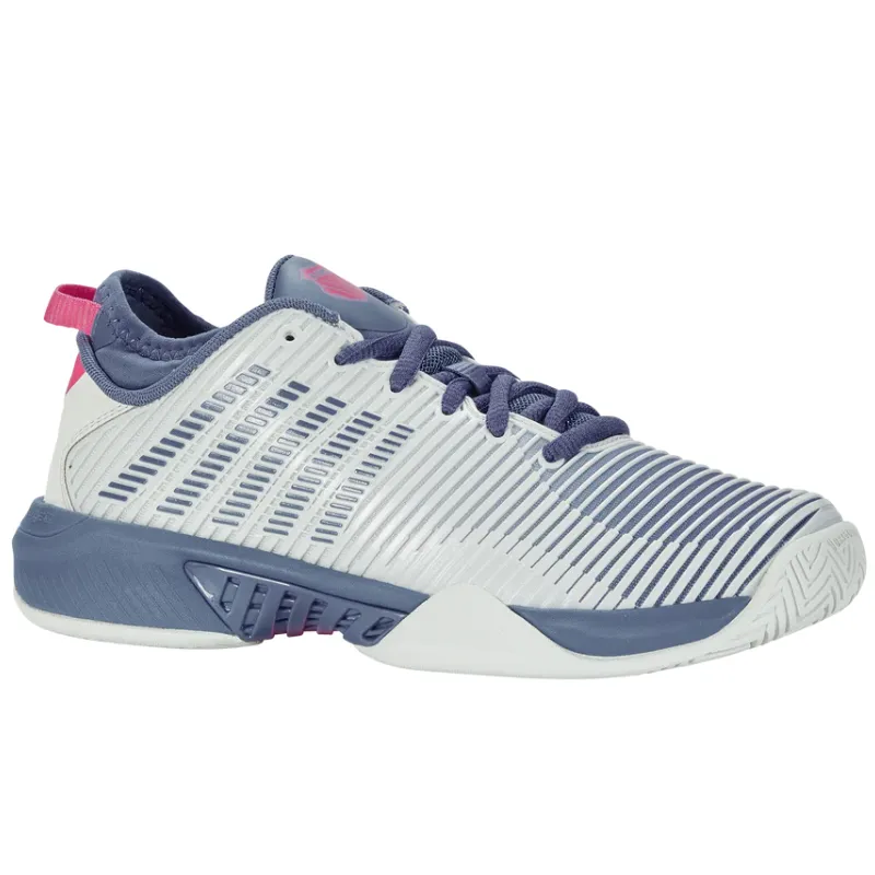 K Swiss Hypercourt Supreme AC Womens Tennis Shoes - Blue Blush/Infinity/Carmine Rose Low Profile Leisure Activity