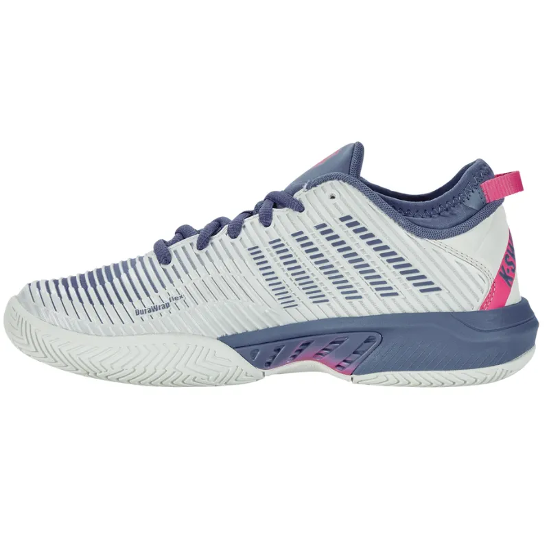 K Swiss Hypercourt Supreme AC Womens Tennis Shoes - Blue Blush/Infinity/Carmine Rose High Traction