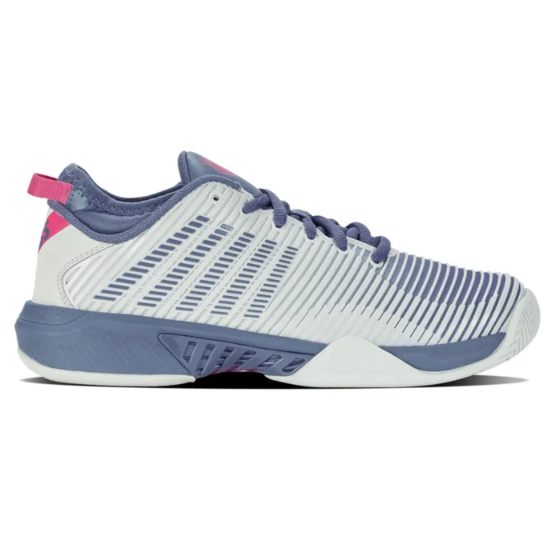 Sport Mode K Swiss Hypercourt Supreme AC Womens Tennis Shoes - Blue Blush/Infinity/Carmine Rose