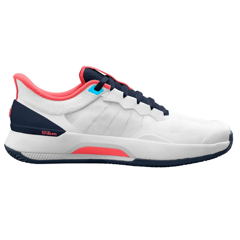 Wilson Intrigue Tour Womens Tennis Shoes - White/Navy/Black Quick lacing